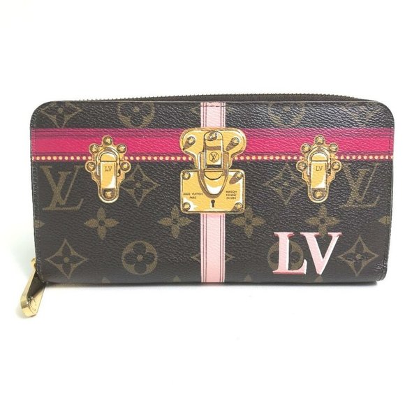 LOUIS VUITTON M62616 Monogram Summer Trunk Zippy Wallet Long Wallet Brown - Picture 1 of 16